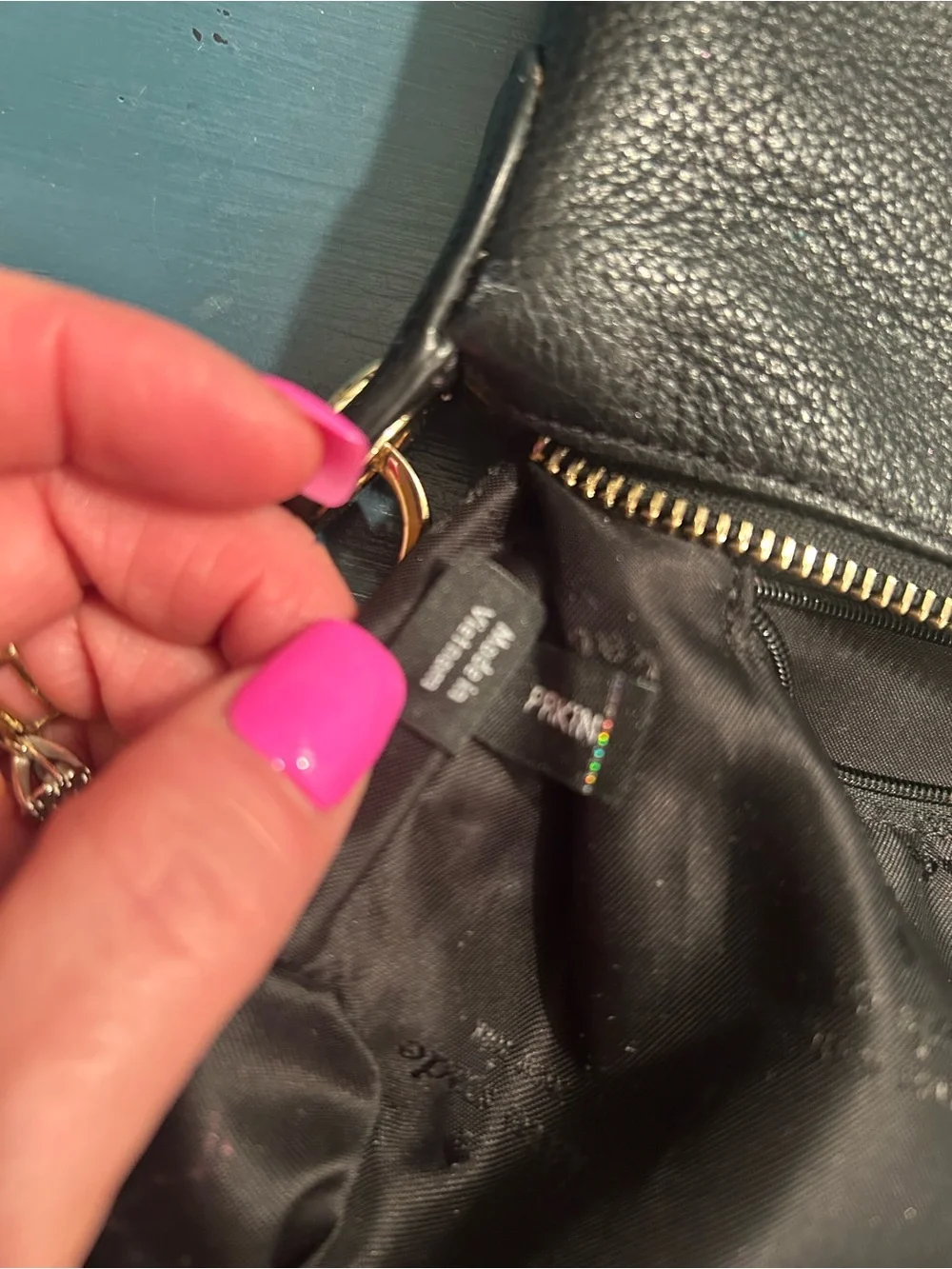 Kate Spade Rosie Black Pebbled Leather Crossbody Black/Cream Logo Strap - Picture 7 of 17